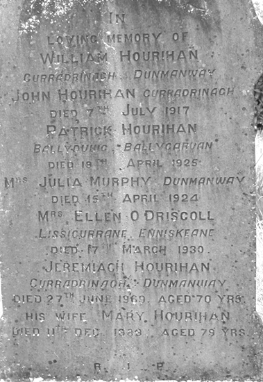 Hourihan, William, John and Patrick, Julia Murphy, Ellen O'Driscoll, Jeremiah and Hourihan.jpg 148.6K